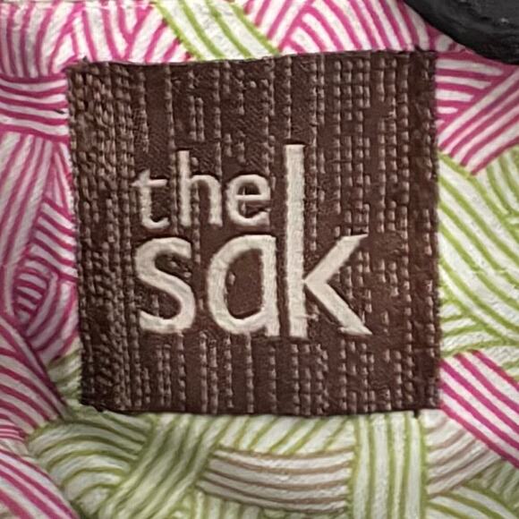 THE SAK Leather Crossbody Blk Androgynous Dark Witchy Retro Grunge Goth Biker - Picture 6 of 8